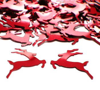 Reindeer Confetti, Red